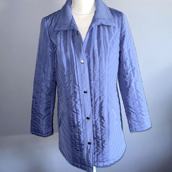 Chicos Light Blue Perwinkle Puffer Coat! - Picture 1 of 16